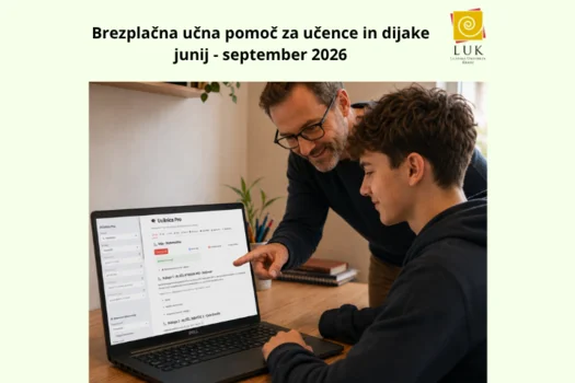 Učna pomoč za učence in dijake: junij - september 2026