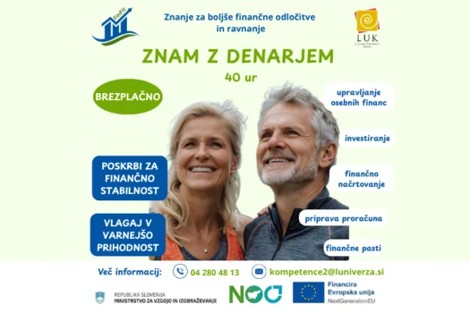 Znam z denarjem - brezplačen 40-urni program