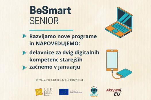 Delavnice v projektu BeSmart Senior - začnemo januarja 