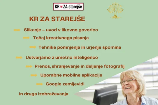 Izobraževanja v programu KR ZA starejše v 2025