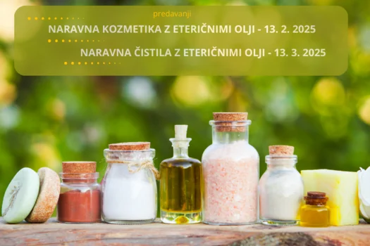 Predavanji o naravni kozmetiki in čistilih z eteričnimi olji