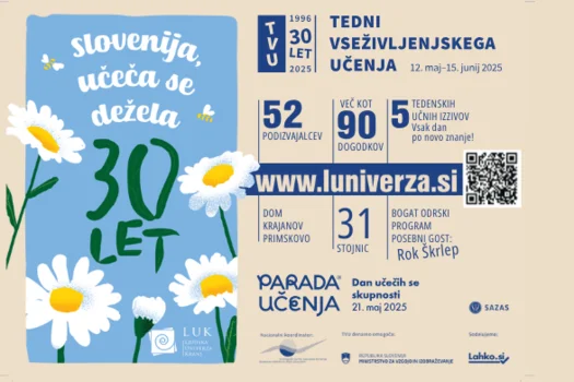 Vabljeni na Tedne vseživljenjskega učenja 2025