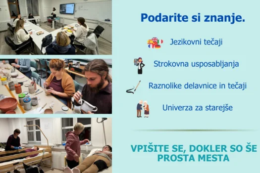 Začnite jesen z novim znanjem na Ljudski univerzi Kranj