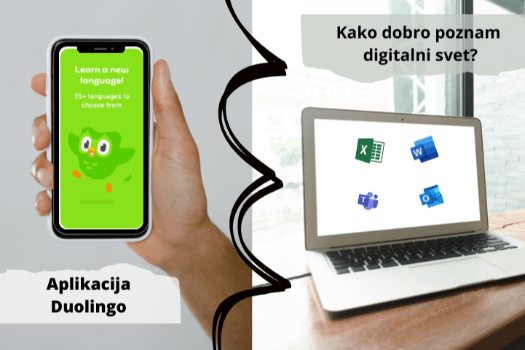 Delavnici v SSU: učenje tujih jezikov s pomočjo aplikacije Duolingo in vrednotenje digitalnih kompetenc 