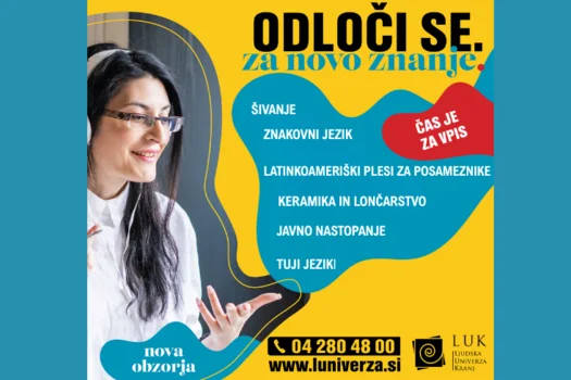 Nove priložnosti za vas - delavnice in tečaji