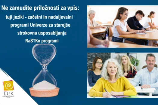 Zadnja prosta mesta - izkoristite priložnost!