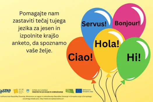 Brezplačni jezikovni tečaji v jeseni RaSTKo 