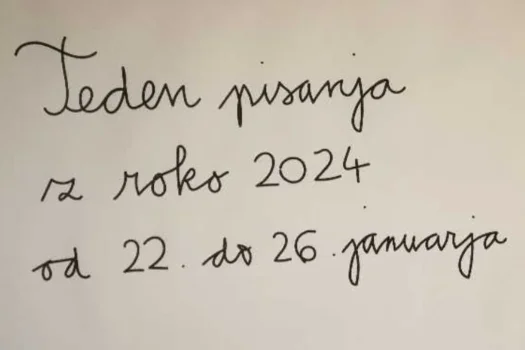 Utrinki Tedna pisanja z roko